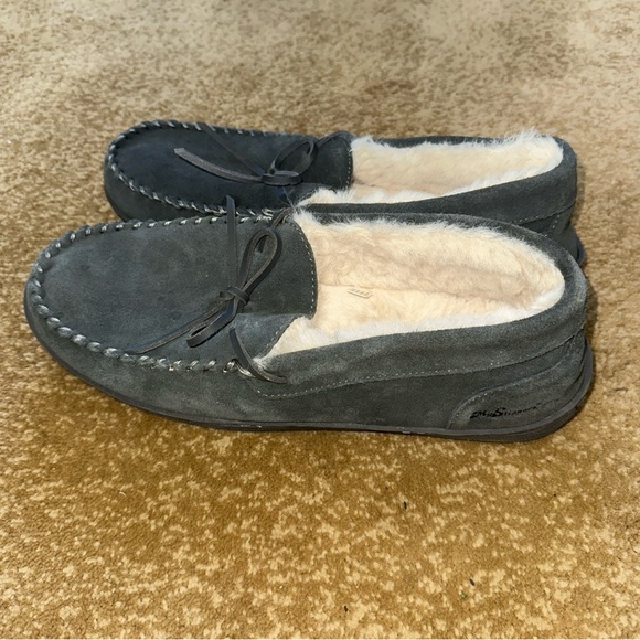 My Slippers My Pillow Mens Moccasin 13 Shoes Gray - Picture 3 of 9